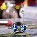 LadyRosian 925 Sterling Silver Dangle Earrings - Tassels Love Heart of Ocean Drop Stud Earrings/Made with Blue Swarovski Crystals/Fashion Women Jewelry Luxury Gifts