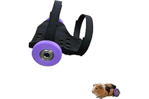 Guinea Pig Wheelchair - Adjustable Mobility Aid for Adult Pets with Hind Leg Support, Lightweight Durable Design for Easy Mov