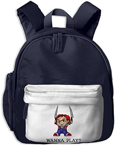Mieba Chucky Wanna Play Canvas School Backpack Funny Jogging Backpack For Kids