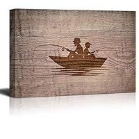 Canvas Wall Art Father's Day Theme Canvas Prints Home Artwork Decoration for Living Room Bedroom - 12x18 inches