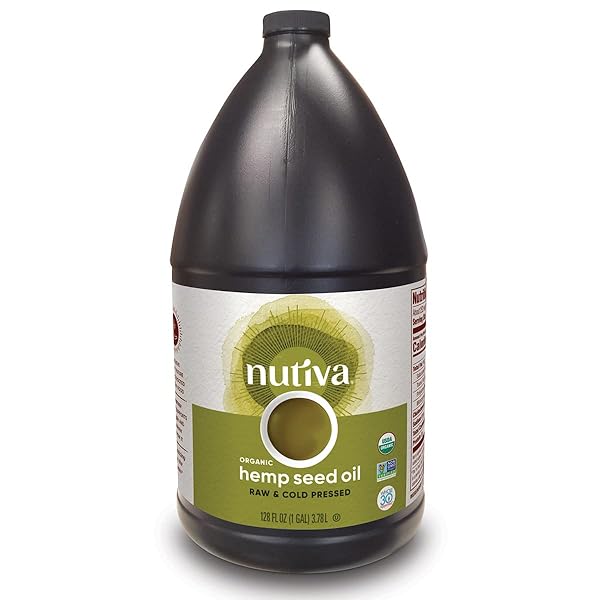 NUTIVA ORGANIC, COLD-PRESSED, UNREFINED HEMP SEED OIL FROM...
