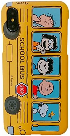 iPhone X Slim Fit Case/Xs Slim Fit Case Kubrick Cell Phone Hard Cover Peanuts Snoopy iPhone Case Mobile Phone PC Case UV Coating (Peanuts School Bus)