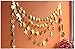 Glitter Gold Sparkle Twikle Star Paper Garland for Wedding Birthday Party Baby Shower Holiday Decoration Table Wall Ceiling Decor (4 inch in Diameter, 6.6 Feet,Pack of 2, FUS-5)