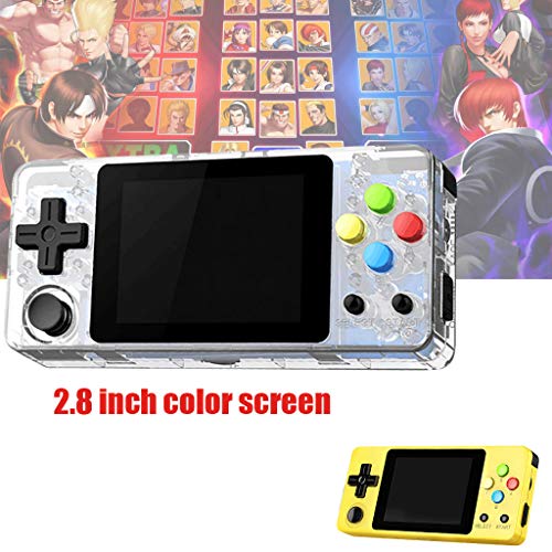 Basde LDK Game Handheld Gaming Console, Retro Portable Gaming System Handheld Game Console Kids Adults Screen by 2.6 Thumbs Mini Palm Nostalgia Console Children of Family TV Video (Yellow) - Thumbnail 4