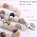 GVUSMIL 8mm 108 Mala Beads Wrap Bracelet Necklace for Yoga Charm Bracelet Natural Gemstone Jewelry for Women Men