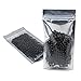 PABCK 100 Pack Stand Up Resealable Zipper Lock Bags Clear Front Foil Heat Seal Pouches Storage Package (9x14cm (3.5x5.5 inch))
