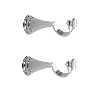 SHAKS TRADERS Brass Heavy Support (Concealed) for Curtain Rod Pack of 2 Pieces