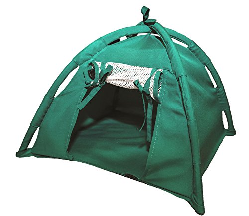 Green kids club doll tent