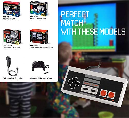 image for BESTPARTY NES Classic Controller Extension Cable - 2 Pack of 10ft Exte