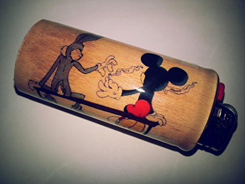 Bugs Bunny Mickey Mouse Joint Pass Lighter Case, Weed, Marijuana, Ganja, Lighter Holder, Lighter Sleeve