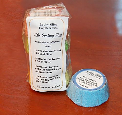 Harry Potter Hogwarts Sorting Hat Fizzy Bath Tart Glitter Bath Bomb Set 4