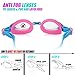 USHAKE Kids Child Swim Goggle, Anti-Fog UV Protection Soft Silicone Frame Kid Child Swimming Goggles for Kids Children and Early Teens