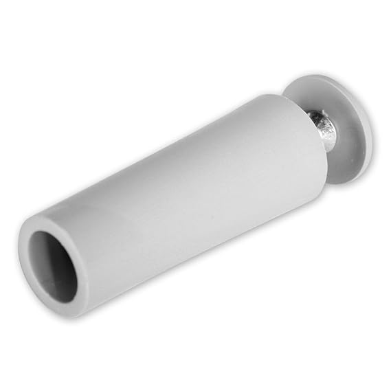 2er Set Anschlagstopfen, 60 mm Anschlagstopper, Rolladen Stopper, Puffer, Farben: dunkelgrau, weiß, braun, beige, von EVEROXX