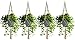 Sorbus Macrame Plant Hanger [4 Pack] Indoor Outdoor Hanging Plant Pots Cotton Rope, Elegant for Home, Patio, Garden