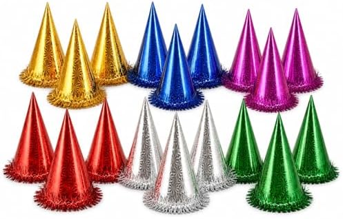 Pack De 12 Coronas De Cumpleaños Con Purpurina Dorada – Diademas Y Sombreros De PVC Brillantes, Ideales Para Fiestas, Fotos Y Celebraciones Infantiles