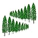 10Pcs 1.9 inch - 6.3 inch Green Train Set Scenery Landscape Model Tree Scale 1/50