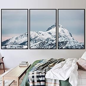 signwin 3 Piece Framed Canvas Wall Art Snow...