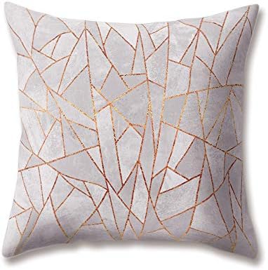 Hengjiang WEIANG Soft Plush Nordic Style Cushion Covers Green Pink White Black Grey Geometric Printing 18x18/45x45cm Throw Soft Plain Pillow Cases For Home Sofa Bed Decorative
