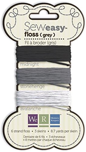 We R Memory Keepers Sew Easy Floss, Grey