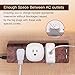 Surge Protector Power Strip 10 ft Extension Cord 3 Outlet 2 USB Desktop Charging Station Fire Proof with Cable Tie Adjustable Voltage for iPhone iPad Computer Home Office Vintage Wood Grain SUPERDANNY