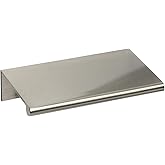 #3306-3 in. CKP Brand Back Mount Finger Edge Pull, Brushed Nickel