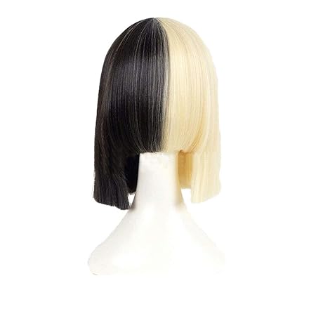 Meen Peluca De Las Mujeres Peluca De Dos Colores Del Pelo