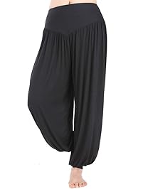 Hoerev Brand Super Soft Modal Spandex Harem Yoga Pilates Pants