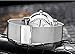FANMIS Mens Luxury Wristwatch Silver Mesh Stainless Steel Ultra-thin White Dial Waterproof Calendar Quartz Watch