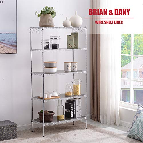 BRIAN & DANY Wire Shelf Liner 18" X 36", Heavy Duty Shelf Liners for