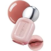 CORALHAZE Dew Drop Tint #206 Toffee 4.5g, Glossy, Lightweight Lip Stain, Glass-Like, High Shine, Moisturizing Lip Oil, Long Lasting Color, Hydrating Gloss, Dewy Finish, Korean Beauty Makeup