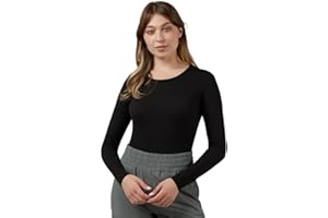 32 Degrees Heat Women's Lightweight Crew Baselayer Top | Form Fitting | Long Sleeve | 4-Way Stretch | Thermal