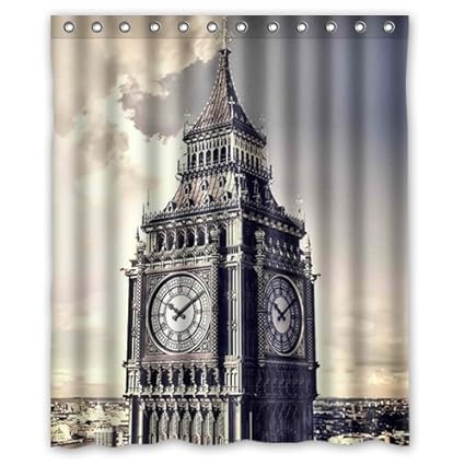 Amazon Com Shower Curtain Home Decoration Bathroom London City