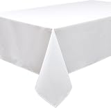 Home Direct Extra Large Rectangular Tablecloth 150x300cm White 59x118 view 7