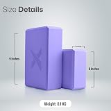 Xn8 Sports Yoga Blocks Set of 2 High-Density EVA Foam 23x15x7.6 cm view 6