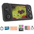 RG35XX H Retro Handheld Game Console with Linux System 3.5 inch IPS Screen and 64G TF Card Built-in 3300 mAh Battery Lasts up to 8 Hours Compatible with 5G WiFi and Bluetooth 4.2 Black