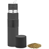 BALIBETOV - New - Stainless Steel Automate - Thermal bottle, Mate Cup and Bombilla All In One - No Need to Refill Every Time You Want to Drink (Black)