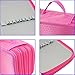 Trasfit 72 Pencil Holder Colored Pencils Case, Large Capacity Multi-layer Students Pen Holder Pen Bag Pouch Stationary Case for School Office Art Craft, Pencil Bag for Travel (ROSE RED)