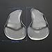 ULTNICE 2 Pairs of Silicone Gel Orthotic Arch Pad Insole Flat Foot Care Relieve Pain Insole