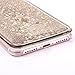 iPhone 7 Plus Case, iPhone 7 Plus Liquid Glitter Case,PHEZEN 3D Creative Design Shiny Quicksand Flowing Bling Glitter Sparkle Heart Clear Hard Case for iPhone 7 Plus - Gold Star
