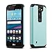 J&D Case Compatible for LG Phoenix 2 Case/LG Escape 3 Case/LG K8 2016 Case, Heavy Duty Dual Layer Hybrid Shock Proof Protective Rugged Bumper Case for LG Phoenix 2 LG Escape 3 LG K8 2016 Case, Mint