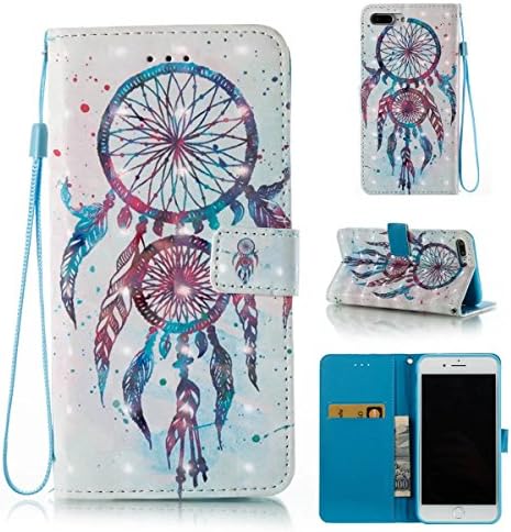 iPhone 8 Plus Case, iPhone 7 Plus Case, Slark Wallet Case [Kickstand][Card Holder] ID Slot[Hand Strap][Flip][For Women] Shockproof Full Protective PU Leather Cover for Apple iPhone 7/8 Plus