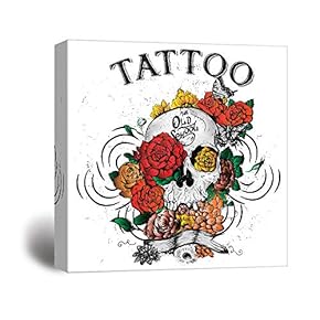 signwin Canvas Wall Art Skull Art Canvas Prints...