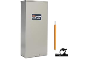 KUTTOLE 200 Amp Automatic Transfer Switch Generator, Single Phase Transfer Switch with Power Management Replacement for Generac RXSW200A3, NEMA 3R Outdoor Rated Aluminum Enclosure for Indoor and Outdoor Use
