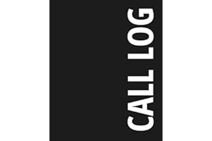 Call Log: Simple Phone Call & Voicemail Recording Log Book, 500+ Telephone Log Space, Home & Office Accessories
