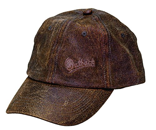 Outback Trading Co Men's Co. Leather Slugger Cap Brown One Size