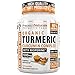 Organic Turmeric Curcumin with Bioperine. 1500mg/serving Highest Potency Available. Premium Pain Relief & Joint Support w/ 95% Standardized Curcuminoids. Non-GMO, Gluten Free Capsules w/Black Pepper