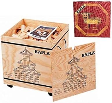 KAPLA Caja de Madera 1000 con Libro de Arte Rojo (6+): Amazon ...