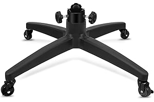 HAMMRIT Rolling Christmas Tree Stand Universal Rolling Christmas Tree Stand with Wheels, Rolling Christmas Tree Holder Base for Artificial Trees up to 9 ft, Heavy Artificial Xmas Tree Stand Base with Casters