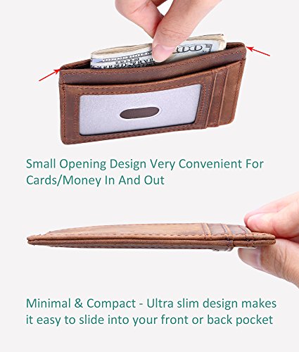 3 Wallet+Pocket+Minimalist+Secure+Leather