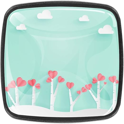 Perillas y manijas del gabinete Árbol verde cálido Perillas de